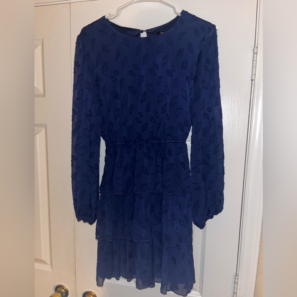 Navy blue long sleeve dress!